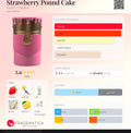 Strawberry pound cake de paris