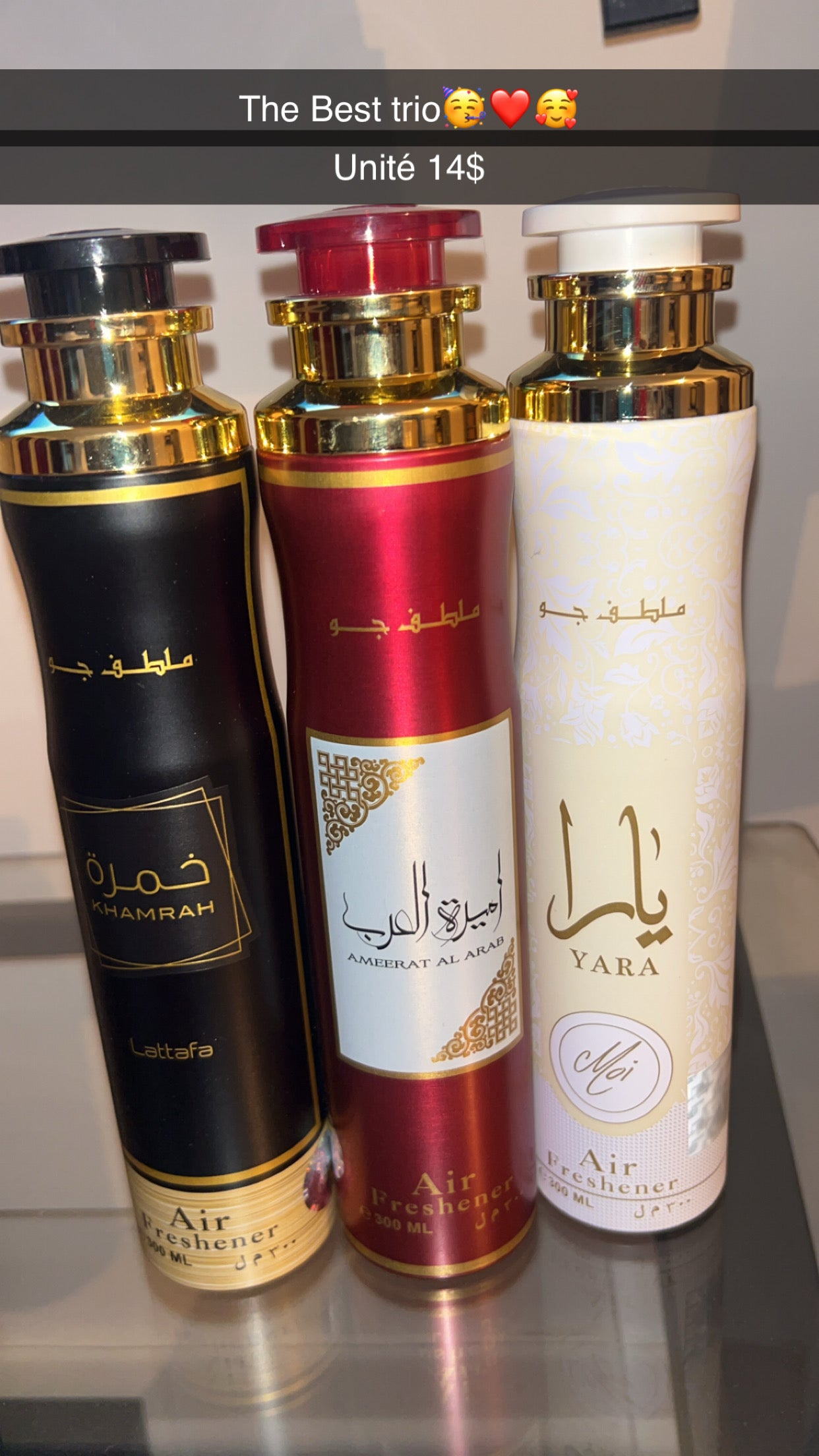 The Best Trio – Parfums d'ambiance Lattafa (Khamrah, Ameerat Al Arab, Yara)