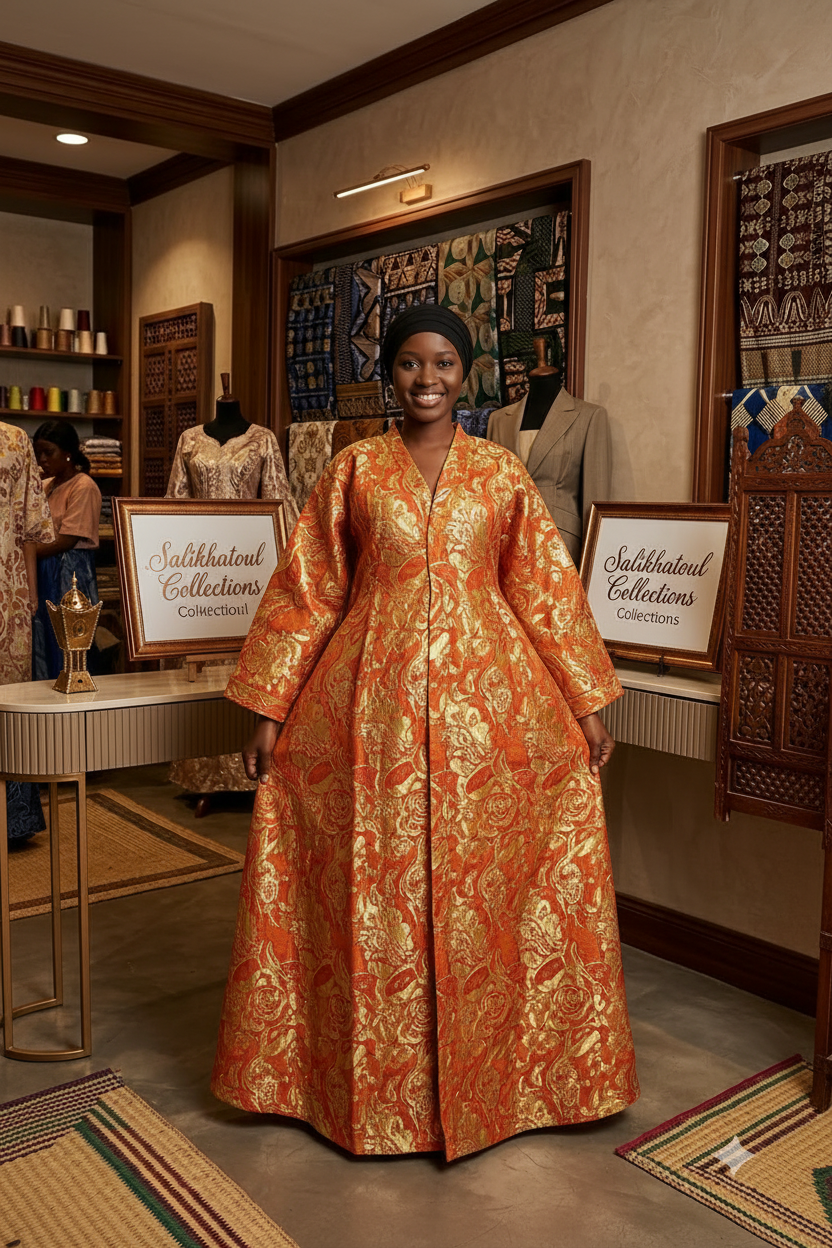 Brocard Orange - Salikhatoul Collections